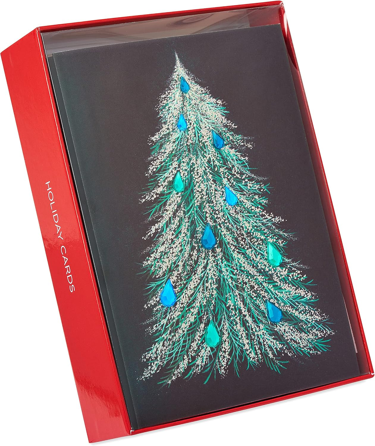Papyrus Boxed Christmas Cards with Envelopes - Special Wishes, Tree Design (Set of 8)