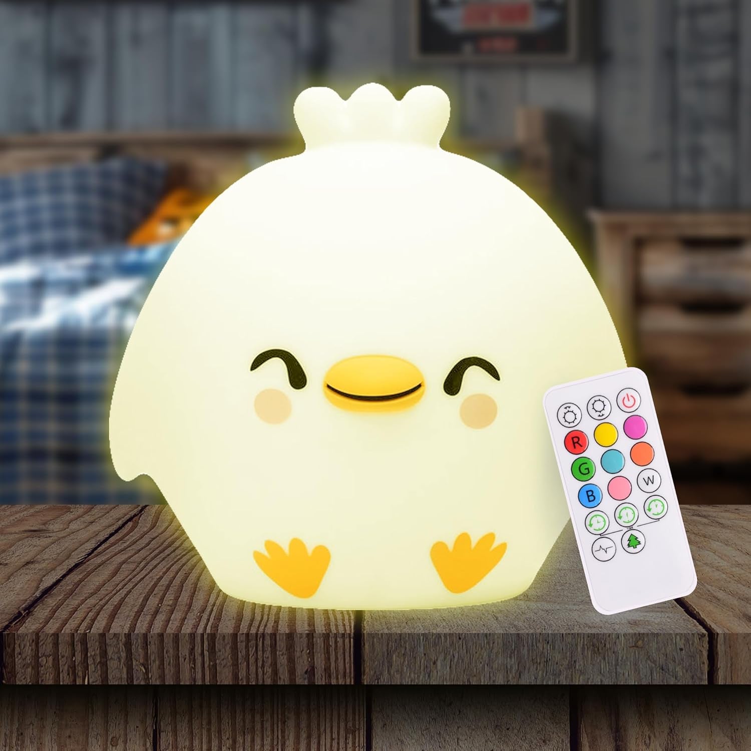 Lumipets Remote Control Silicone Night Light for Kids - Puppy Dog Design with 9 Soft Colors & Sleep Timer - Rechargeable, Battery-Operated Lamp for Bedroom | Baby Nursery, Toddler, Girls, Boys