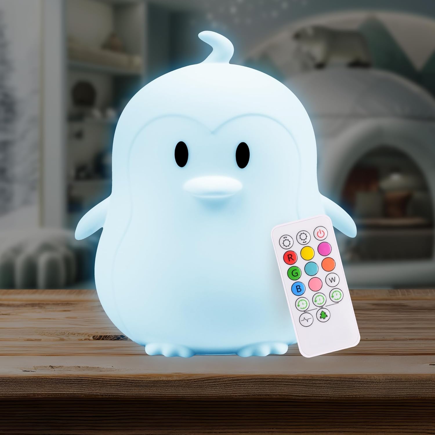 Lumipets Remote Control Silicone Night Light for Kids - Puppy Dog Design with 9 Soft Colors & Sleep Timer - Rechargeable, Battery-Operated Lamp for Bedroom | Baby Nursery, Toddler, Girls, Boys